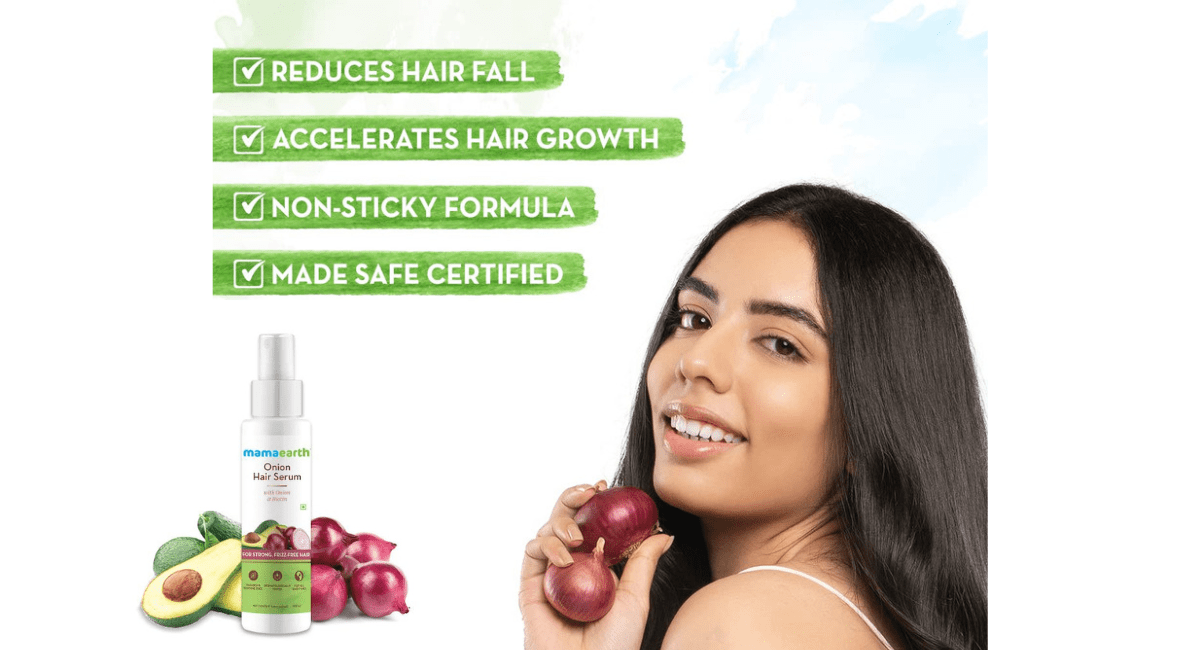 मामाअर्थ ऑनियन हेयर ऑयल के फायदे - Benefits of Mamaearth Onion Hair Oil