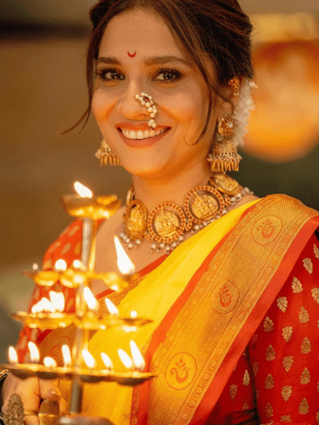 अंकिता लोखंडे का ट्रेडिशनल अंदाज – Ankita Lokhande Traditional Style