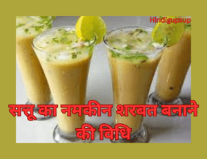 Read more about the article सत्तू का नमकीन शरबत बनाने की विधि – 5 Benefits of Drinking Sattu