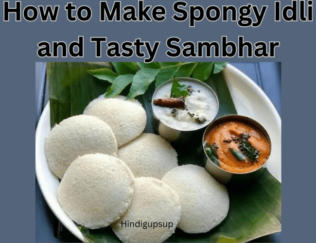 इडली सांभर कैसे बनाएं - How to Make Spongy Idli and Tasty Sambhar