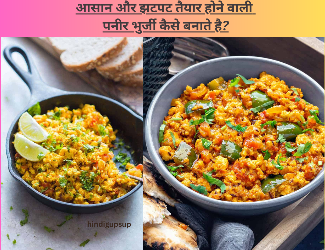 Read more about the article आसान और झटपट तैयार होने वाली पनीर भुर्जी कैसे बनाते है – Easy Recipe of Paneer Bhurji