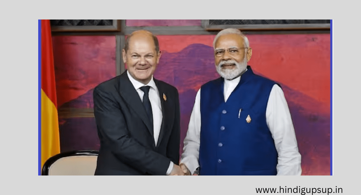 राष्ट्रपति भवन में पीएम मोदी द्वारा जर्मन चांसलर का स्वागत - German Chancellor Welcomed by PM Modi