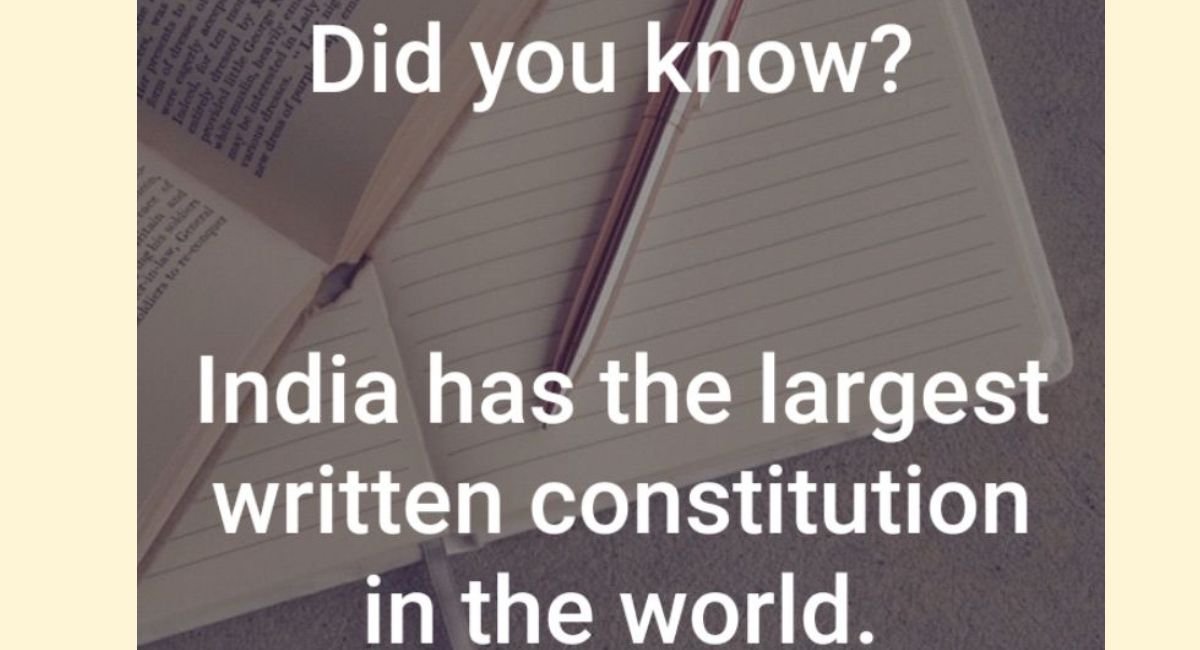 भारतीय संविधान दुनिया के सबसे बड़े संविधानों में से एक है, जिसमें 395 लेख, 22 भाग और 12 अनुसूचियां शामिल हैं। अब तक अक्टूबर, 2021 तक संविधान में 105 संशोधन हुए।
