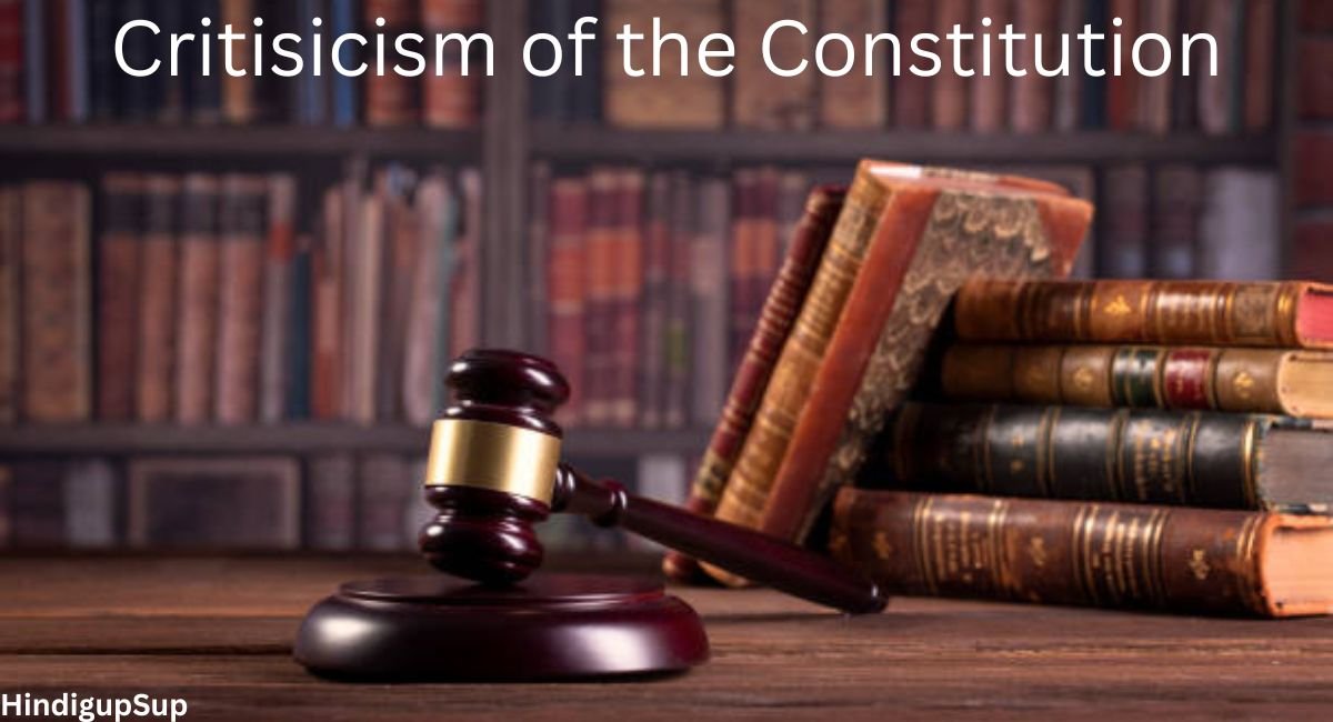संविधान की आलोचना - criticism of the constitution 