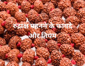 Read more about the article रुद्राक्ष पहनने के फायदे और नियम – Benefits and Rules of Wearing Rudraksha
